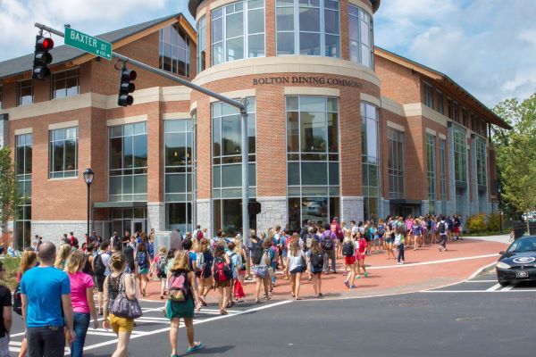 Students walking